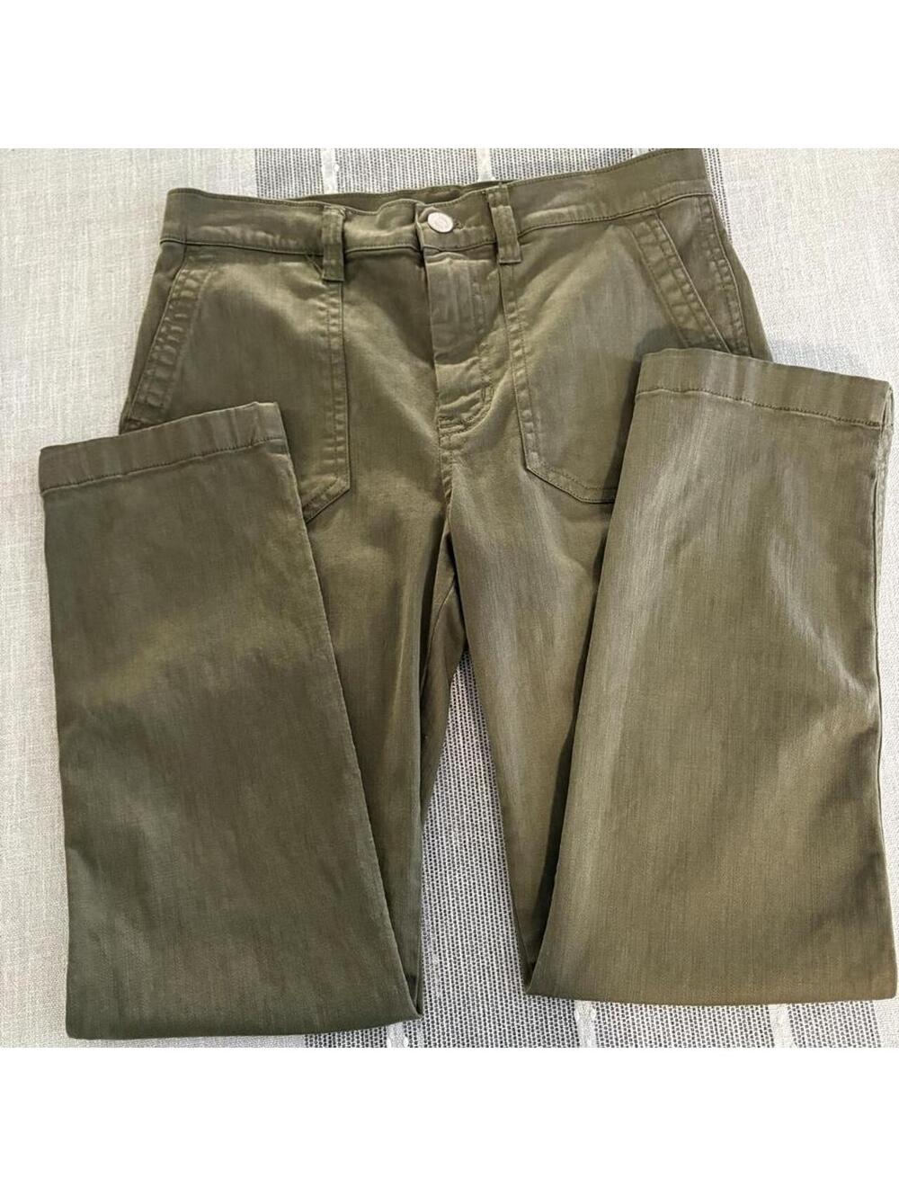 J. Crew olive green straight leg pants size 27 #jcrew #straightleg